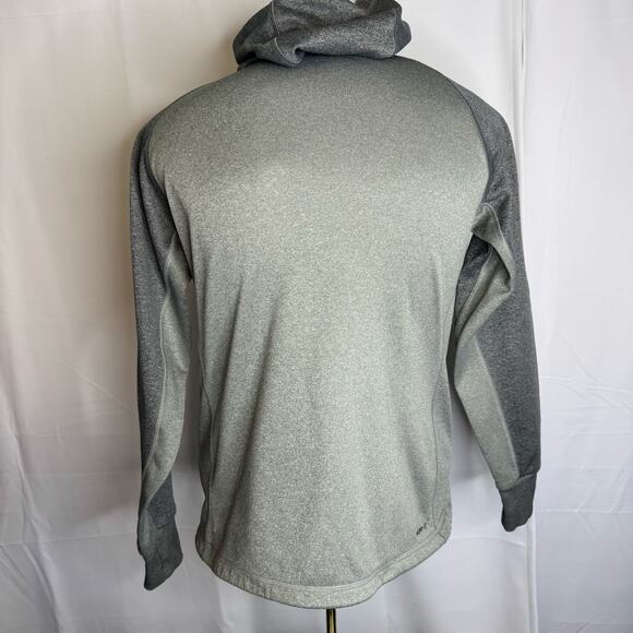 Nike Therma-Fit Men’s Gray Hoodie Just Do It Red Green Logo Medium Sweatshirt - Picture 3 of 10